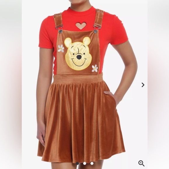 Disney Dresses & Skirts - Hot Topic Disney Winnie The Pooh Skirtall Suspender Skirt Size 1 (14/16) NWT